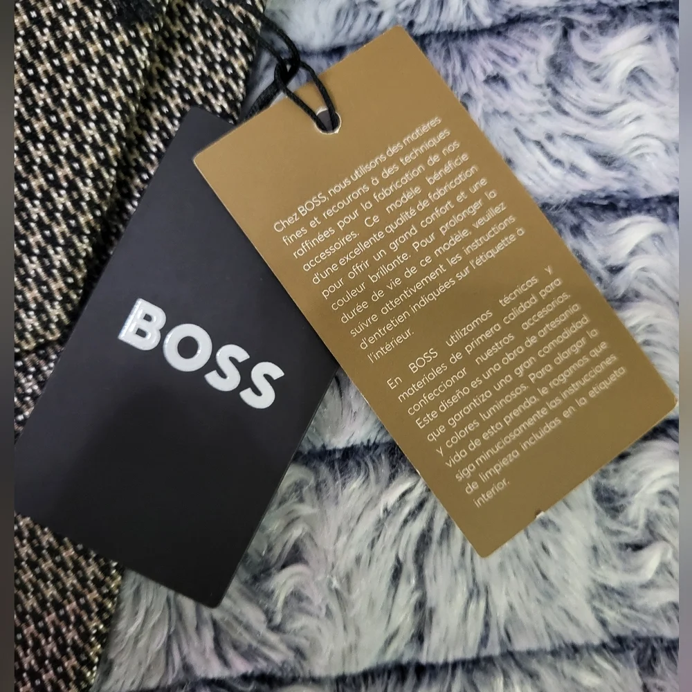 Nwt Boss‎ Brown Geo Print Men's Tie